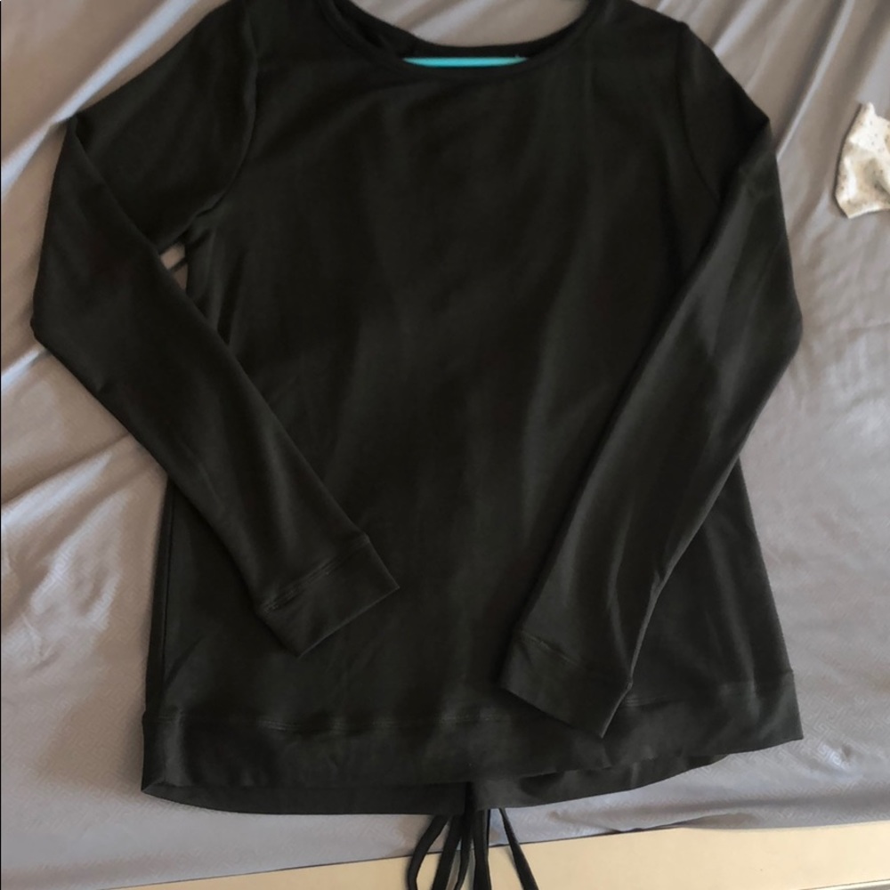 Olive tied back top!/never worn!